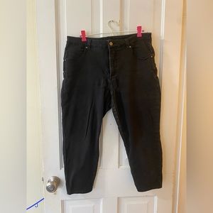 Universal Standard black jeans.